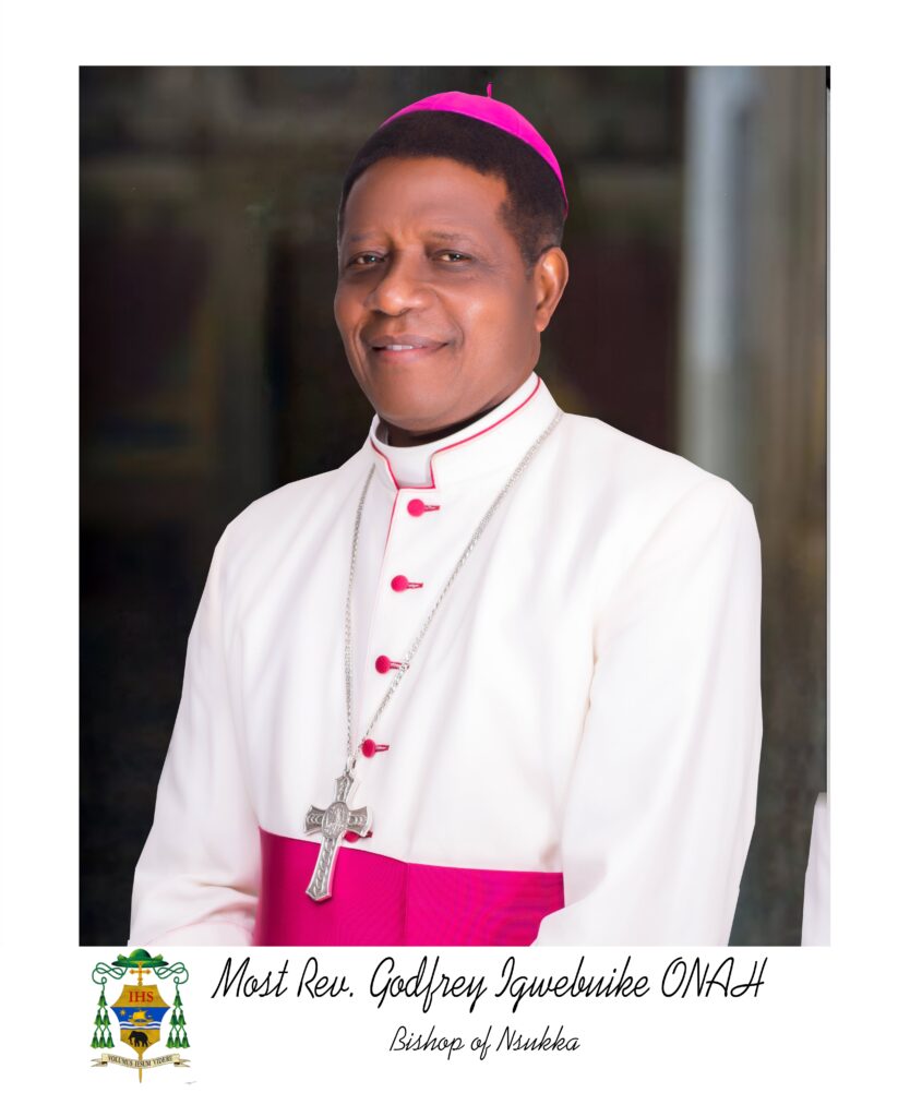Official portrait of Most Rev. Prof. Godfrey Igwebuike Onah